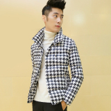 2015新款韩版修身男士休闲棉衣青年短款棉袄长袖外套男立领棉服潮