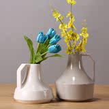 热卖大千家居饰品 现代简约白色花瓶花器 居家客厅装饰摆件 软装
