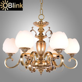 OBlink全铜欧式新古典客厅餐厅书房卧室美式精致田园简约现代吊灯