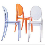 现代餐椅亚克力椅透明酒店水晶幽灵简约椅色彩时尚洽谈魔鬼椅靠背