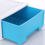组合储物柜透明衣柜子5层多层收纳盒单层抽屉式收纳柜塑料收纳箱