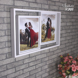 组合连体10寸加厚框韩式高档婚纱艺术儿童成长木质床头挂墙大相框