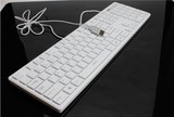 简约纯白纯黑精致高级巧克力按键超薄游戏办公usb有线电脑薄键盘
