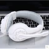 台式机电脑用耳机头戴式游戏音乐语音K歌重低音双插头耳麦带话筒