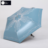 太阳伞超强防晒防紫外线雨伞折叠韩国学生遮阳伞女超轻三折黑胶