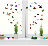 卧室家居儿童房墙贴 房间玻璃墙纸贴花冰箱贴纸装饰品壁贴画 蝴蝶