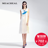Meacheal米茜尔 时尚数码印花真丝连衣裙 专柜正品夏季新款女装