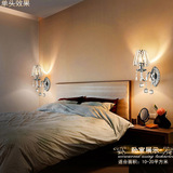欧式水晶壁灯 现代简约壁灯 卧室床头水晶灯 客厅电视墙水晶壁灯