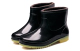 新款雨靴南雅中筒加绒保暖鞋水鞋男士工作防滑水靴短筒雨鞋
