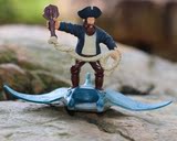 外贸出口麦当劳收藏玩具 海盗船长魔鬼鱼回力玩具 儿童礼物模型