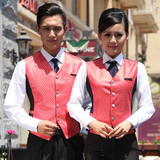 酒店工作服马甲 西餐厅男女服务员马甲 咖啡KTV酒吧服务生马夹
