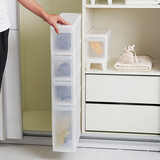 缝收纳柜抽屉式塑料超窄柜厨房带轮置物架浴室缝隙整理储物小柜夹