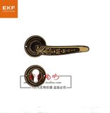 EKF铜锁咖啡古铜房门锁欧式简欧复古美式田园地中海复古室内锁具