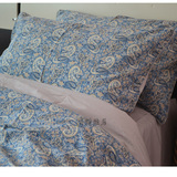 外贸高支纯棉平纹活性印花四件套床上用品家纺欧美透气舒适包邮