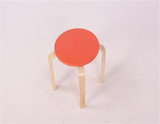 小圆凳子实木小圆凳餐凳非塑料凳矮凳彩色简约时尚创意凳出口宜家