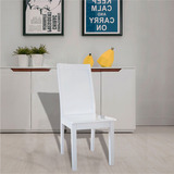 实木家具 简约现代椅子 中式餐椅白色椅子酒店椅子特价饭店椅子