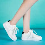 巨圣2016春夏季新款韩版麦昆小白鞋女厚底松糕鞋平底鞋X861110182