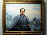 手绘领袖毛泽东肖像名人油画会议室挂画有框画壁画领导办公厅挂画
