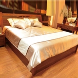 丰和盛家 实木中式床白蜡木床1.8米气动高箱床储物双人床