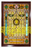 定制教堂玻璃艺术玻璃彩色钢化玻璃蒂凡尼屏风门窗隔断吊顶玄关