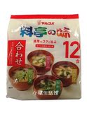 现货 日本代购 味增汤 マルコメ料亭の味  即食味增汤12包4种口味