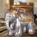 欧式大象换鞋凳子家居装饰品实用象凳工艺品客厅摆件创意乔迁礼品