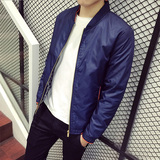 以純蓝色为主森馬春秋季外套男学生韩版男装春装新款青年男士夹克