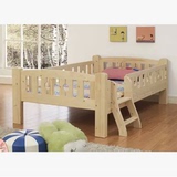 包邮 特价 加强型 实木围栏床 松木儿童床 单人小床婴儿床护栏床