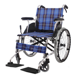 上海互邦轮椅车HBL-33铝合金折叠轻便轮椅 免冲气胎老年代步车TL