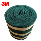 3M 8698绿色工业百洁布不锈钢拉丝布打磨除锈铁板烧重污垢清洁卷