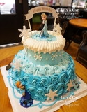 冰雪奇缘创意公主老婆女友儿童周岁蛋糕同城配送生日礼物 限合肥