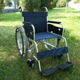 三贵MIKI手动轮椅车MPT-43L航太铝合金轻便折叠老人轮椅车