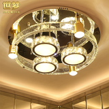 气泡柱LED吸顶灯圆形卧室水晶灯现代简约客厅餐厅时尚温馨灯具