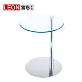 简约小圆桌洽谈桌椅组合宜钢化玻璃阳台沙发茶几咖啡餐圆形桌子