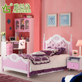 雅思洛欧式儿童床女孩高箱床1.2 1.5米儿童成套家具套房公主床