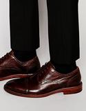 英国代购 男鞋新款春季 ALDO 商务通勤 系带平底真皮单鞋德比鞋