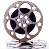 热卖圆孔16毫米16mm电影胶片拷贝旧铁皮片夹带胶片影视道具直径3