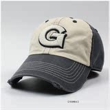 棒球帽子NCAA美国乔治城大学惊叹队正品包邮磨边做旧男女春夏韩版
