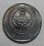 Kyrgyzstan -- 吉尔吉斯斯坦 2009年 10索姆  镍币， 直径24.5mm