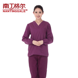 南丁格尔韩版洗手衣手术衣医生服套装女分体V领秋款护士服隔离服