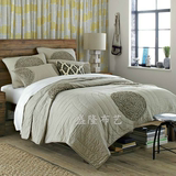 外贸欧美风床盖床单纯棉绗缝被床品三件套空调被夏凉单被床罩包邮