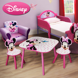 迪士尼正品儿童桌椅套装组合实木桌椅子幼儿园宝宝学习写字游戏桌