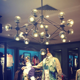 lindsey北欧loft风格创意艺术灯餐厅服装店客厅玻璃球魔豆吊灯