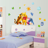 迪士尼可爱卡通维尼熊装饰贴画儿童房卧室幼儿园教室可移除墙贴纸