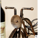 爆款热销 红酒摆件复古三轮车铁艺酒架葡萄酒展示架金属工艺品