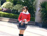 2015秋冬装新款装韩版女短款修身毛领皮衣韩版长袖皮夹克加厚外套