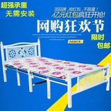 折叠床单人 双人床午休床午睡床儿童床硬木板床1米1.2米1.5米包邮