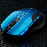 Newmen/新贵猎鲨豹5000 CF游戏鼠标有线USB笔记本鼠标6D蓝色发光