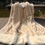 上海凤凰秋冬双层厚拉舍尔毛毯 保暖盖毯11斤双人结婚庆绒毯子9斤
