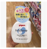 日本代购 Pigeon贝亲 新生儿泡沫沐浴露洗发水二合一500ML泡沫型